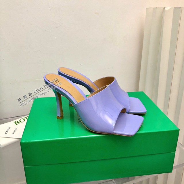 BOTTEGA VENETA高端時尚女鞋 寶緹嘉漆皮版2022-22早春最新高跟涼鞋拖鞋 dx3545